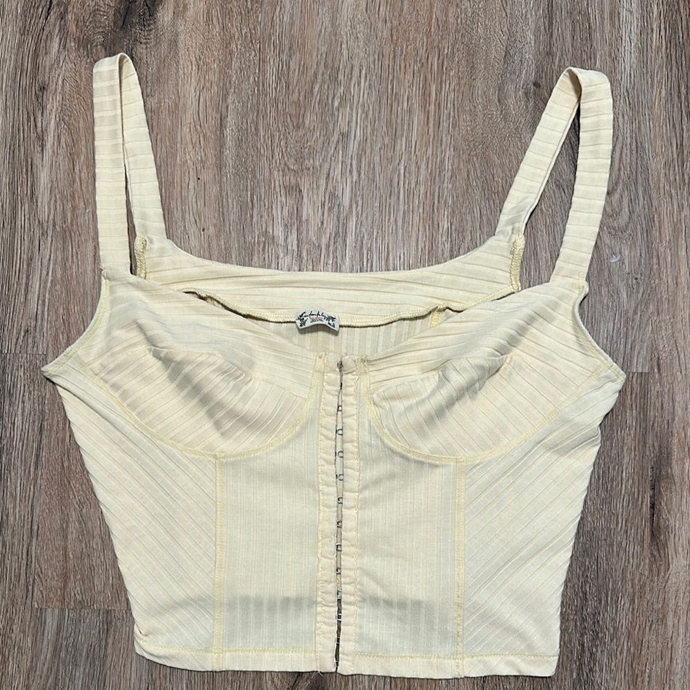 Free People Cream Tank Top